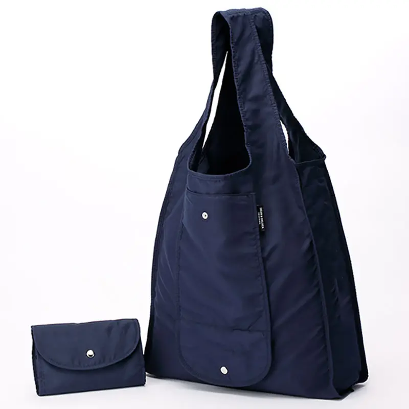 Custom Logo Folding Portable Printed Cotton Shop Bag Environmental Protection Large Capacity Luggage Organizer Bag For Travel