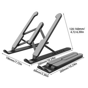 Universal Tablet Laptop Stand Foldable Stand Lifting Base Heat Dissipation Portable Elevated <strong>Storage</strong> <strong>Rack</strong> Computer Accessories - Product Image 2