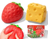 Jouet Squishy Fruité Grand Format Réaliste en TPR à Remontée Lente Anti-Stress à Presser Nouveauté Cadeau Sensoriel Enfants Adultes Vente en Gros
