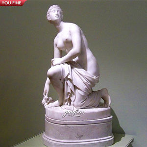 Statua di scultura di Dancing delle coppie di marmo scolpita a mano di pietra naturale a grandezza naturale del giardino all'aperto - Product Image 5