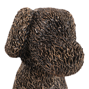 Figurine de chien assis en résine, ornement pour la décoration de la maison et de la salle de bain, présentoir pour étagère et table basse - Product Image 6
