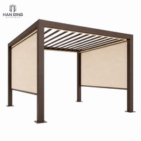 Jasmine Magnolia Aluminium Bioklimatische Lamellenpergola mit Motorisiertem Dach Wasserdichter Outdoor-Gartenpavillon