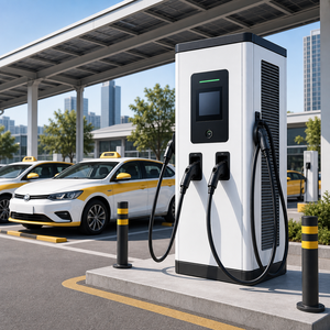 เครื่องชาร์จรถยนต์ไฟฟ้าอัจฉริยะ 30kW-60kW สถานีชาร์จเคลื่อนที่พลังงานใหม่ IEC 62196 CCS2 เป็นมิตรกับสิ่งแวดล้อม Din 70121 เครื่องชาร์จรถยนต์ไฟฟ้า - Product Image 5