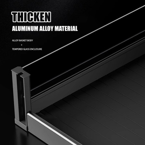 Organisateur de tiroir coulissant en alliage d'aluminium durable à 2 niveaux, panier extractible efficace pour le rangement des armoires de cuisine - Product Image 2
