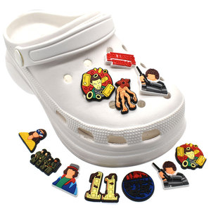 Dijes de PVC Unisex para Zapatos con Diseño de Dibujos Animados de <span class=keywords><strong>Stranger</strong></span> <span class=keywords><strong>Things</strong></span>, Accesorios Desmontables para Zapatos de Playa, Decoración Transfronteriza para Calzado - Product Image 5