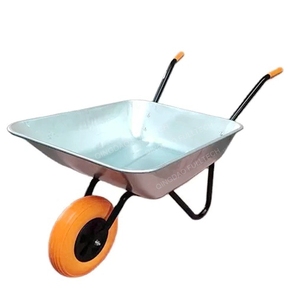Carretilla Ligera Grand Garden con Bandeja Galvanizada, Rueda Neumática 3.50x6 68GK TrallNor con Caja Galvanizada, Noruega - Product Image 2