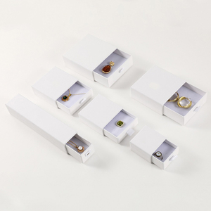 Custom Logo Eco-friendly Square <b>Cardboard</b> Jewelry Storage <b>Box</b> Thin Slide for Bracelet Earring Ring Pendant Gift Packaging - Product Image 5