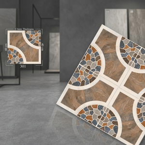 Carreaux de sol en porcelaine émaillée numérique antidérapants gaufrés 400x400mm, rustiques, robustes, pour extérieur - Product Image 4