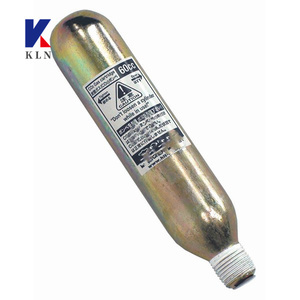 Cartouche de gaz CO2 45g, option double filetage 1/2 UNF et 5/8 pouce, pour gilet airbag universel, compatibilité équipement industriel - Product Image 1