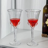 Verres à vin rétro en cristal transparent Flûtes Gobelets Verres à vin blanc Verre à vin pour vin rouge Champagne Brandy Shot