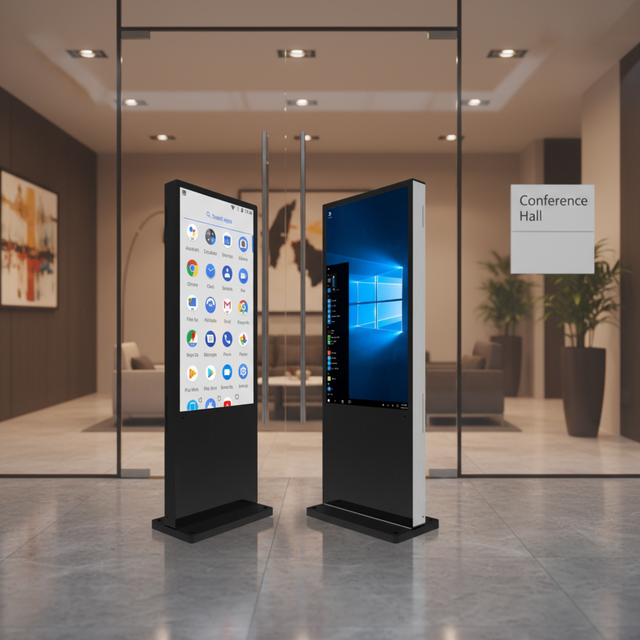 Manufacturer Hot Sale Touch Screen Floor Standing Digital Poster Advertising Subway Wayfinding Elevator Graphics