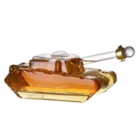 Ensemble de carafe à vin électrique durable au meilleur design avec verres à whisky, en verre soufflé à la main, compatible lave-vaisselle, style américain