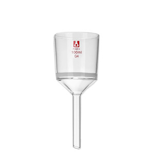メイワラビー ホウケイ酸ガラス<span class=keywords><strong>3.3</strong></span> フィルターファンネル フリットディスク付き 100ml G1-G6 化学実験用 - Product Image 4