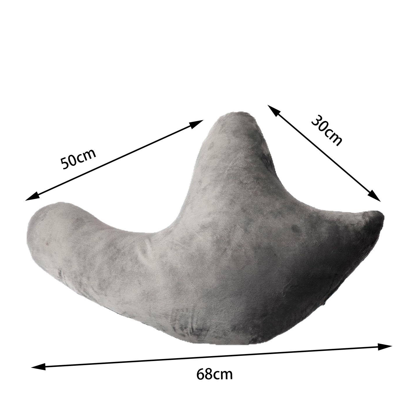 Almohada de soporte para hombros, gris