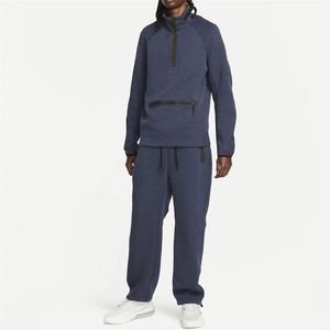 Chándal de hombre Conjunto de sudadera pantalones de chándal con cremallera y cuello alto ropa deportiva de marca personalizada de fabricante OEM - Product Image 1