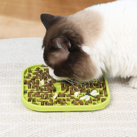 Tapis à lécher en silicone pour aliments humides et pâtes nutritives, distributeur lent interactif pour chiens et chats, produit en caoutchouc amusant