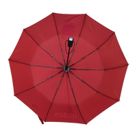 Parapluie automatique à 3 plis, 10 baleines robustes, à changement de couleur rouge magique, personnalisable avec logo, vente chaude