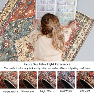 <span class=keywords><strong>Tapis</strong></span> d'entrée bohème tribal, petit <span class=keywords><strong>tapis</strong></span> persan vieilli, paillasson - Product Image 5