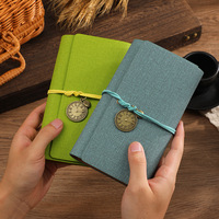 Libreta de Hojas Sueltas A6 con Diseño de Algodón, Cuaderno Creativo Retro, Bloc de Notas para Estudiantes, Regalo Empresarial, Diario de Viaje