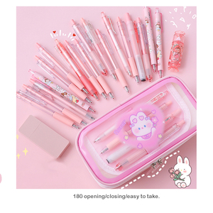 Bán Buôn Hai Lớp Bút Chì Trong Suốt Trường Hợp Dễ Thương Phim Hoạt Hình Sinh Viên Văn Phòng Phẩm Hộp Dây Kéo Đóng Cửa Xách Tay Cho Trẻ Em/Cô Gái - Product Image 4