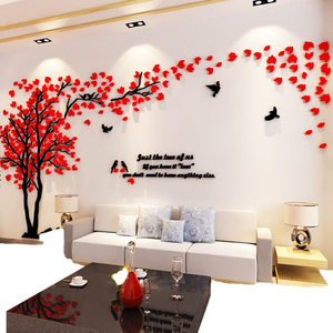 Decorazione per la Casa, Adesivo Murale 3D in Acrilico Effetto <span class=keywords><strong>Albero</strong></span>, Autoadesivo, Resistente ai Raggi UV, Impermeabile, con Finitura Opaca per Soggiorno - Product Image 1