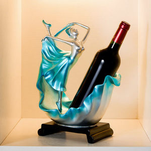 Gabinete de vino tinto de diseño moderno, estante de vino de resina de belleza para niña con soporte de exhibición para hoteles y base de <span class=keywords><strong>botella</strong></span> de vino para el hogar - Product Image 3