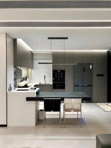 Le dernier design moderne en 2025 Armoire de cuisine brillante marron Armoires de cuisine aux designs modernes fabriquées en Chine - Product Image 5