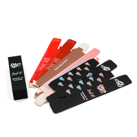 Emballage de vêtements pliable de luxe moderne en papier kraft brun écologique, gaufrage et pelliculage mat, pour chaussettes et fourrures, personnalisable - Vente chaude