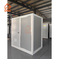 Toilettes modulaires portables d'extérieur préfabriquées ignifuges à installation facile et personnalisables avec douche et lavabo