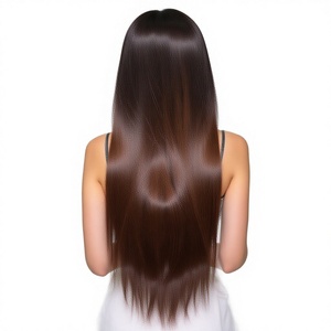 Perruques sans colle 100 % naturelles vietnamiennes en cheveux humains, lisses comme des baguettes, pointes brunes, avec dentelle frontale 2x4 2x6, taille de bonnet personnalisable, vente en gros - Product Image 1