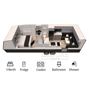 Remolque de Camping Económico de Fibra de Vidrio y Aluminio, <span class=keywords><strong>Muebles</strong></span> de Lujo para Exteriores, Remolque de Viaje Todoterreno - Product Image 5