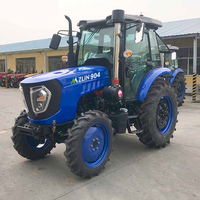 Tractor Agrícola de Servicio Pesado de 90 hp con Ruedas Zlin, Cabina con Aire Acondicionado, 4x4, Mini Tractor Agrícola con Motor EPA