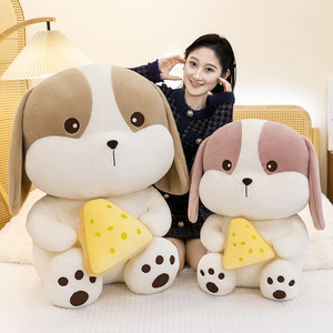 ตุ๊กตาสุนัขชีสการ์ตูน ของขวัญวันเกิดสำหรับเด็กผู้หญิงและเด็กๆ ตุ๊กตาสุนัขน่ารักแบบกำหนดเอง ตุ๊กตาผ้าฝ้ายนุ่มพิเศษ ขายส่ง - Product Image 5