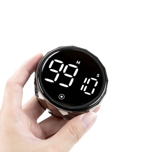 นาฬิกาจับเวลาแบบแม่เหล็กพร้อมจอ LED ขนาดใหญ่ นาฬิกาจับเวลาอิเล็กทรอนิกส์สำหรับทำอาหาร ทำงาน เรียน นาฬิกาจับเวลา นาฬิกาปลุก - Product Image 1