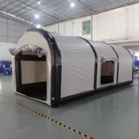 Tente gonflable en PVC épais de haute qualité, argentée, anti-grêle, imperméable, avec housse de protection pour l'extérieur