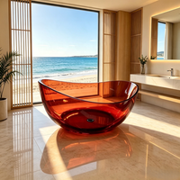 Vente chaude Intérieur Autoportant Seul Spa Baignoire Whirlpool Acrylique Baignoire À Jet Air Hydro Massage Baignoire Avec Jacuzzier Baignoires