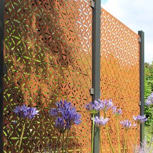 Clôture enduite de poudre écran de confidentialité extérieur en métal panneaux de clôture décoratifs clôture en aluminium découpée au laser <span class=keywords><strong>pour</strong></span> façade - Product Image 3