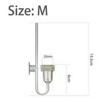 JR Super qualité en forme de U Aquapro Aquarium verre acrylique CO2 diffuseur atomiseur compteur de bulles avec remplacement de ventouse