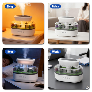 Intelligent <b>Ultrasonic</b> Raindrop Aromatherapy <b>Diffuser</b> with Fragrance Spray Air Humidifier Essential Oil Aromatherapy - Product Image 2