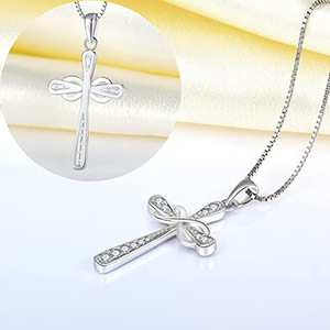 Collar con Colgante de Bucle de Möbius para Mujer, Diseño Infinito, Joyería de Moda, Uso Diario, Regalo - Product Image 2