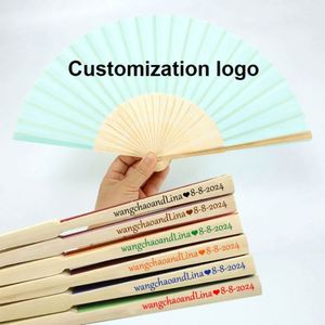 พัดไม้ไผ่แบบนางฟ้าขายส่งสำหรับของขวัญส่งเสริมการขาย - Product Image 6