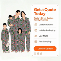 Großhandel Maßgeschneiderte Lustige Karierte und Gestreifte Bedruckte Familien-Pyjamas für Weihnachten und Feiertage, Passende Familien-Loungewear