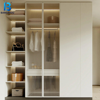 Armoire en métal et bois personnalisée, style industriel moderne, avec étagères ouvertes pour le rangement des vêtements – Offre Spéciale