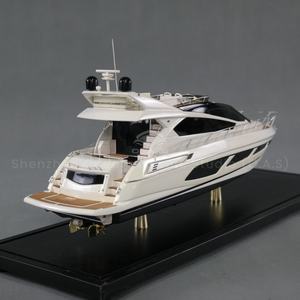Artisanat en plastique fait à la main mettant en vedette Sunseeker Princess Autres marques de yacht Cadeau nautique personnalisé 50cm Sunseeker Yacht Ship Model - Product Image 3
