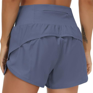 Shorts Deportivos de Cintura Alta para <span class=keywords><strong>Mujer</strong></span>, de Secado Rápido, con Control de Abdomen, para Yoga y Running, Precio de Fábrica - Product Image 3