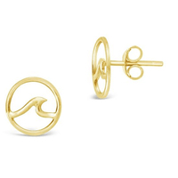 Surf Bijoux Boucles D'oreilles Vague Pvd Plaqué Or Bijoux Pendientes De Acero Inoxidable Al Por Mayor Vague Boucle D'oreille