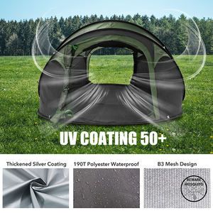 HOMFUL toptan açık büyük otomatik anında çadır su geçirmez kamp çadırları Pop Up çadır - Product Image 4