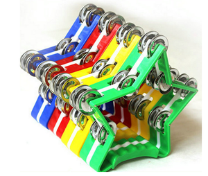 Pandereta en forma de estrella, percusión, jingles de doble fila, agitador de pandereta ABS de mano tradicional, instrumento de ritmo Musical - Product Image 2