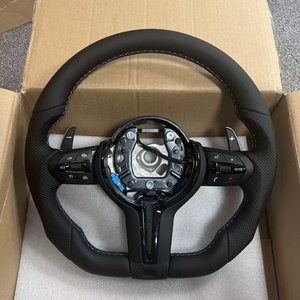 Volante de Cuero Negro al por Mayor para <span class=keywords><strong>BMW</strong></span> E87 <span class=keywords><strong>E83</strong></span> E90 E91 E92 E84 X1 X5 X6 E70 E71 M3 M5 F10 F20 F22 F23 F30 F33 325i 550i - Product Image 2