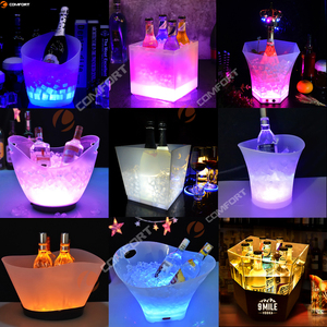 Discothèque Party-friendly Plastique <span class=keywords><strong>champagne</strong></span> Bière Boissons Baignoires Coloré 5L Refroidissement Hôtel Seaux À Glace - Product Image 6